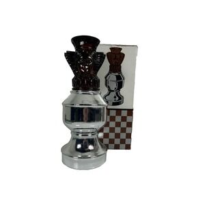 Avon The Queen II Chess Piece Spicy After Shave Glass Bottle Boxed 3 fl oz